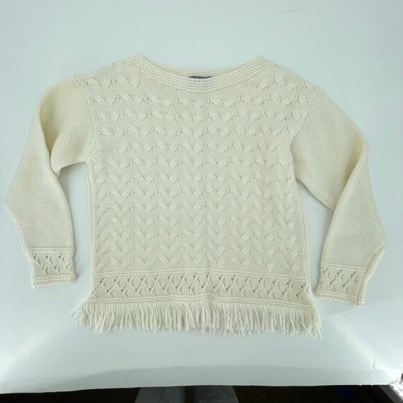 Anthropologie Elsamanda Women's Cable Knit Sweater, Wool/Alpaca Blend, Sz. M - Picture 2 of 11
